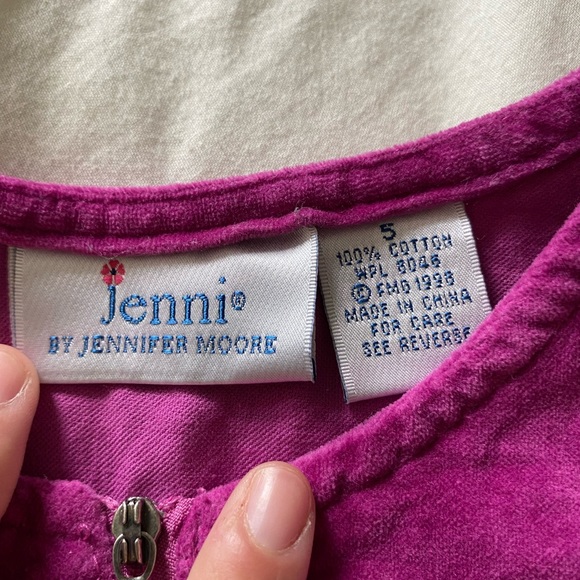 Jennifer Moore Velvety Girls Vintage Jumper - Picture 2 of 3